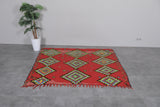 moroccan wool rug 5.6 FT X 6.1 FT - 