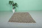 Moroccan Berber Rug 4.4 x 6.3 ft Striped Rug