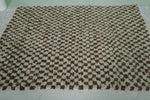 Moroccan Berber Rug 4.4 x 6.3 ft Striped Rug