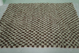 Moroccan Berber Rug 4.4 x 6.3 ft Striped Rug