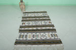 Moroccan berber handwoven kilim 3.2 X 6.3 Feet