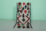 Moroccan berber rug 2.4 X 5.3 Feet - Boucherouite Rugs