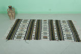 Moroccan berber handwoven kilim 3.2 X 6.3 Feet