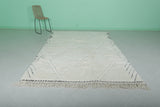 Moroccan Rug 6.3 x 10.2 ft - Handwoven Wool with Diamond Pattern