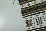 Moroccan berber handwoven kilim 3.2 X 6.3 Feet