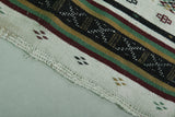 Moroccan berber handwoven kilim 3.2 X 6.3 Feet