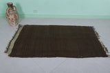 Moroccan berber handwoven kilim rug  2.8 FT X 4.9 FT