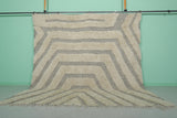 Square Moroccan Rug - 9 x 9 FT | Handwoven Wool Rug with Geometric Pattern