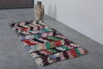 Colorful Boucherouite Runner Rug shag 2.2 FT X 5.7 FT