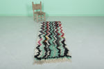 Moroccan berber rug 2 X 5.7 Feet - Beni ourain rugs