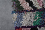 Colorful Boucherouite Runner Rug shag 2.2 FT X 5.7 FT