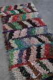 Colorful Boucherouite Runner Rug shag 2.2 FT X 5.7 FT