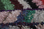 Colorful Boucherouite Runner Rug shag 2.2 FT X 5.7 FT