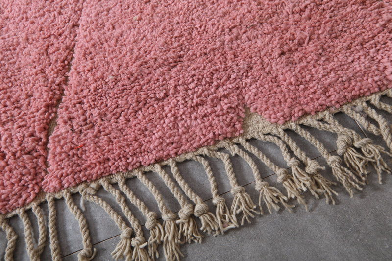 Pink Moroccan Rug - 11.4 x 11.6 ft | Handwoven Statement Piece