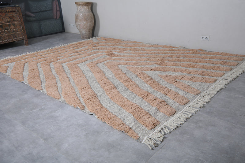 Custom Berber rug Peach - Handmade Beni ourain rug - Morocco rug - custom moroccan rugs