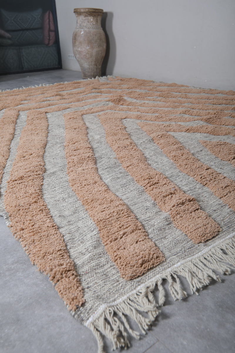 Custom Berber rug Peach - Handmade Beni ourain rug - Morocco rug - custom moroccan rugs