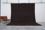 Moroccan wool rug - Dark Brown Custom Rug - Beni ourain rug