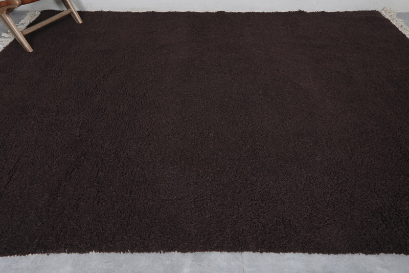 Moroccan wool rug - Dark Brown Custom Rug - Beni ourain rug