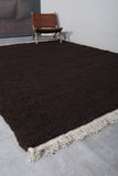 Moroccan wool rug - Dark Brown Custom Rug - Beni ourain rug