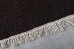 Moroccan wool rug - Dark Brown Custom Rug - Beni ourain rug