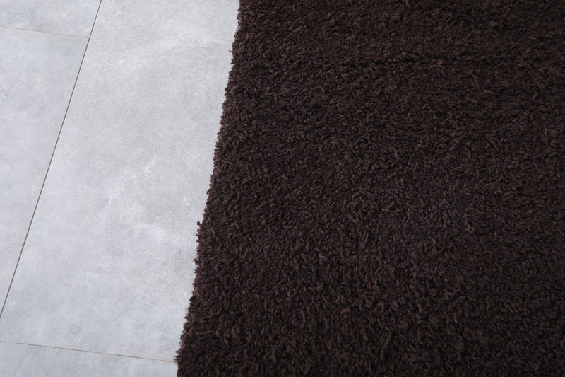 Moroccan wool rug - Dark Brown Custom Rug - Beni ourain rug