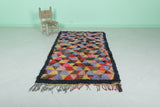 Vibrant Moroccan Berber Rug - 3.6 X 6.9 Feet