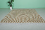 Moroccan Handmade Rug 8 x 8.4 ft Checkered Rug