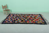 Vibrant Moroccan Berber Rug - 3.6 X 6.9 Feet