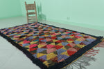 Vibrant Moroccan Berber Rug - 3.6 X 6.9 Feet