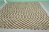 Moroccan Handmade Rug 8 x 8.4 ft Checkered Rug