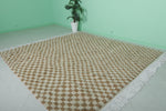 Moroccan Handmade Rug 8 x 8.4 ft Checkered Rug