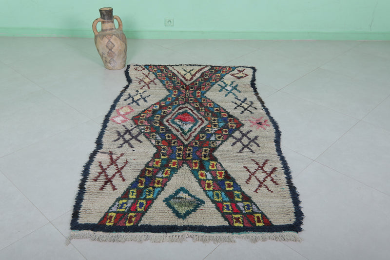 Handmade Azilal Rug 3.5 x 5.9 ft - Moroccan Wool Rug