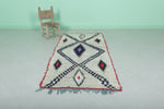 Moroccan berber rug 3 X 7.1 Feet - Boucherouite Rugs