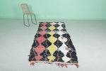 Moroccan Berber Rug 3.7 x 9.1 Feet - Vibrant Handwoven Art