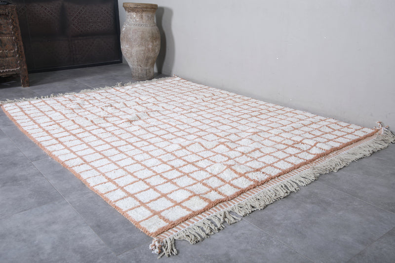 Beni Ourain Moroccan Rug - 7 x 9.1 Feet | Handwoven Elegance