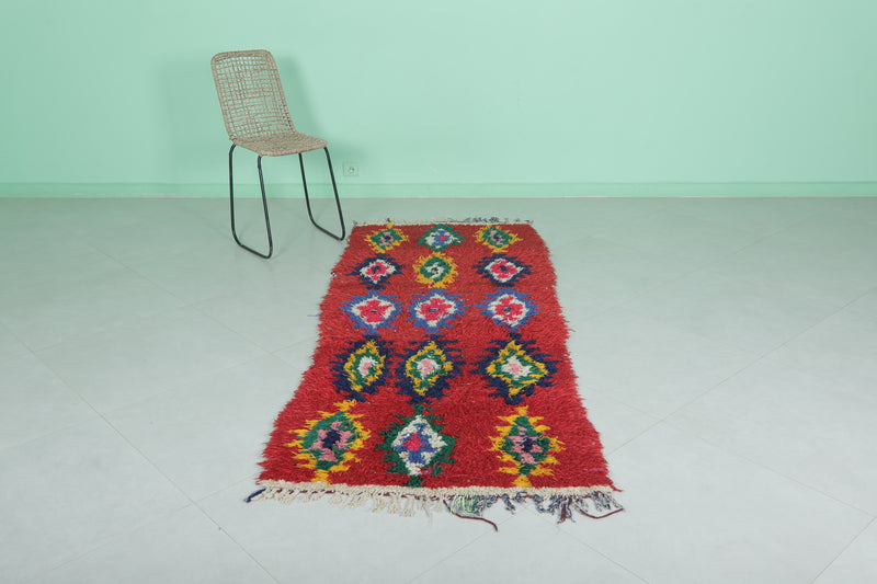 Handwoven Moroccan Rug - Vibrant 2.9 X 7.4 Feet | Authentic Decor