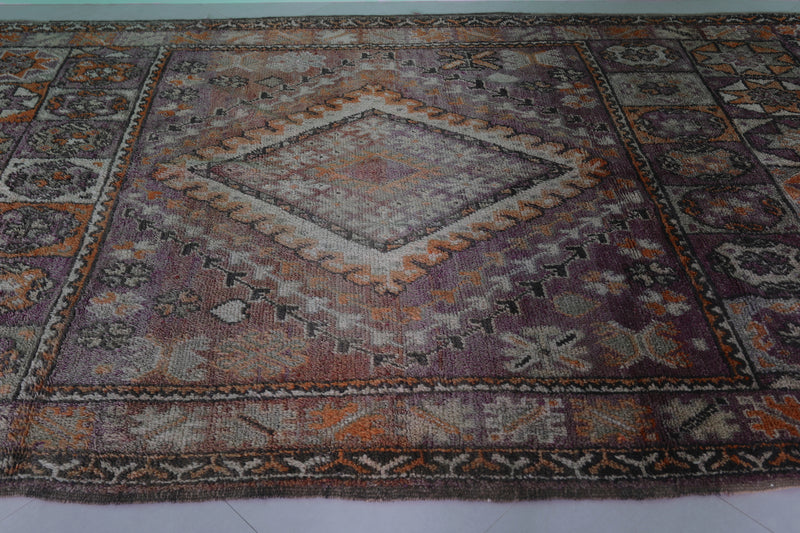 Moroccan Rug 6.4 x 10.8 Feet – Vintage Handmade Berber Carpet