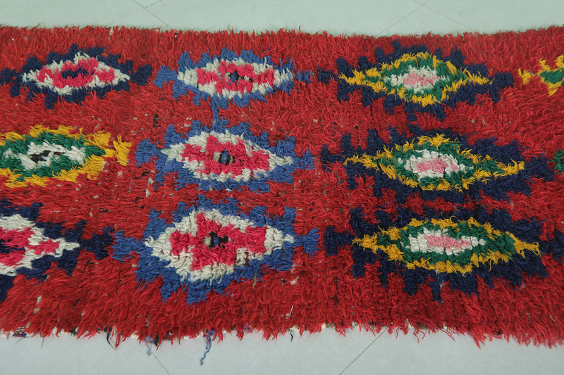 Handwoven Moroccan Rug - Vibrant 2.9 X 7.4 Feet | Authentic Decor