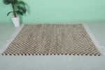 Beni ourain rug 4.9 FT X 6.4 FT - striped rug