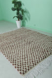 Beni ourain rug 4.9 FT X 6.4 FT - striped rug