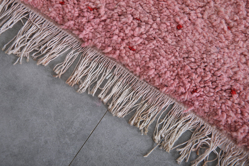 Pink Moroccan Rug - 2.2 x 3.8 Feet | Handmade Berber Wool