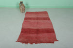 Red Moroccan Rug 3 X 5.6 Feet