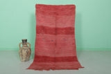 Red Moroccan Rug 3 X 5.6 Feet