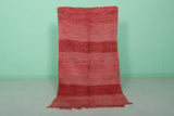 Red Moroccan Rug 3 X 5.6 Feet