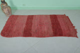 Red Moroccan Rug 3 X 5.6 Feet