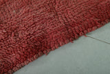 Red Moroccan Rug 3 X 5.6 Feet