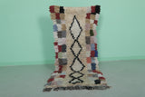 Handmade Long Moroccan Rug 2.4 X 5.8 Feet