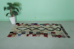 Handmade Long Moroccan Rug 2.4 X 5.8 Feet