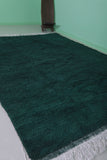 Green Moroccan Rug - 7.4 x 10.1 Feet | Handmade Elegance