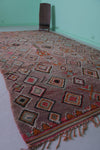 Moroccan Rug 6.7 x 12.3 Feet - Handwoven Berber Carpet with Geometric Patterns